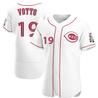 Authentic Men's Joey Votto Cincinnati Reds Home Jersey - White