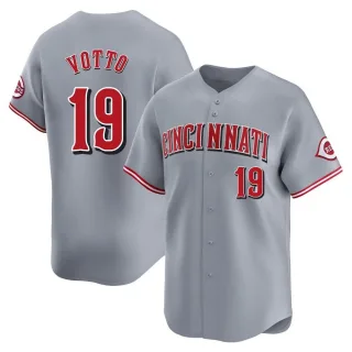 Limited Men's Joey Votto Cincinnati Reds Away Jersey - Gray