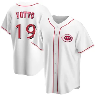 Replica Men's Joey Votto Cincinnati Reds Home Jersey - White