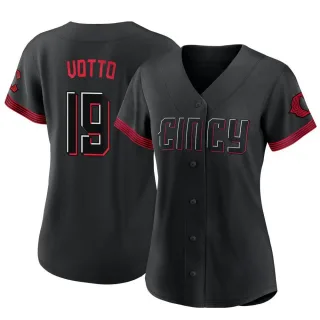 Replica Women's Joey Votto Cincinnati Reds 2023 City Connect Jersey - Black