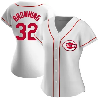 Replica Women's Tom Browning Cincinnati Reds Home Jersey - White