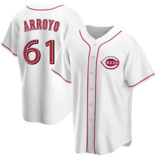 Replica Youth Bronson Arroyo Cincinnati Reds Home Jersey - White